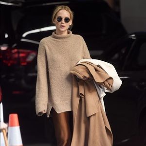 Zhong heihei khaki cardigan knit sweater